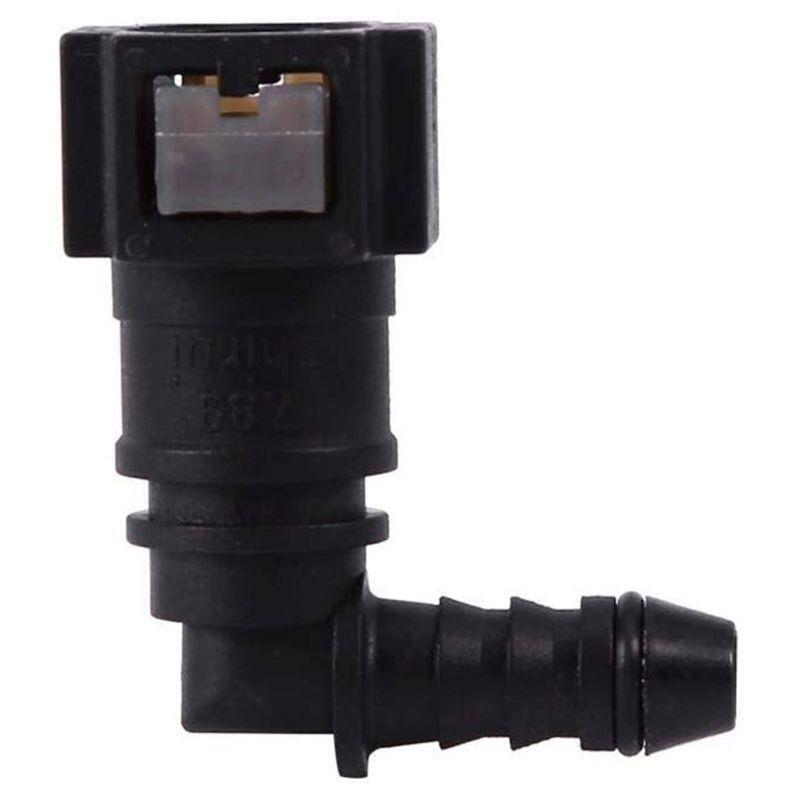 Fuel Line Rubber Nylon Coupler Motorcycle ID6 Female 7.89mm Elbow Fuel Connector