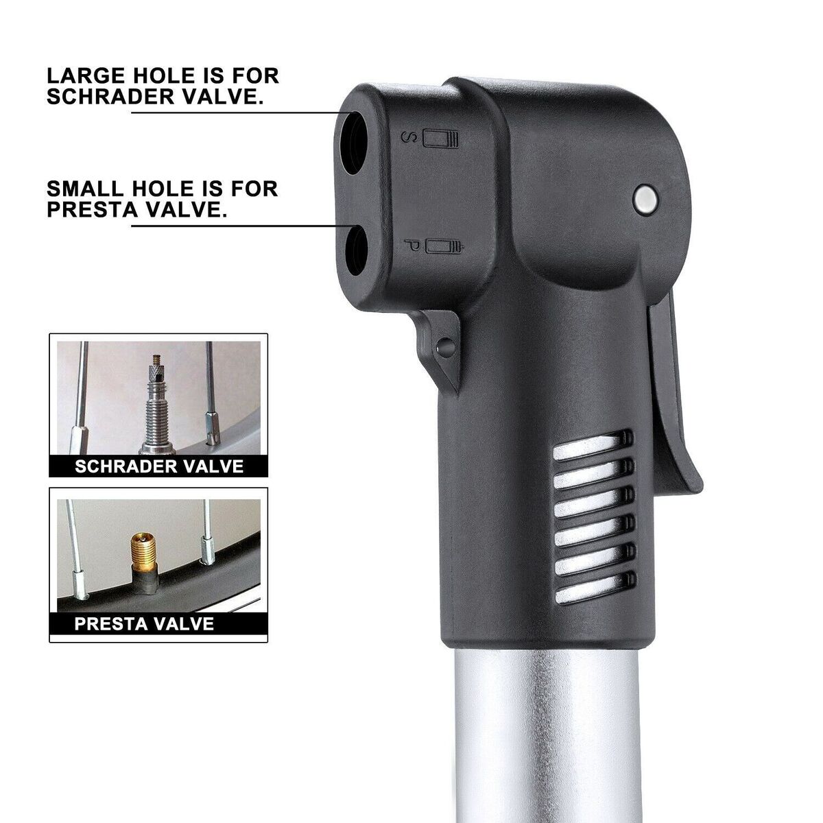Tire Equipment Hand Bicycle Pump Ball Tyre Inflator Cycling Bike Air Pump Mini