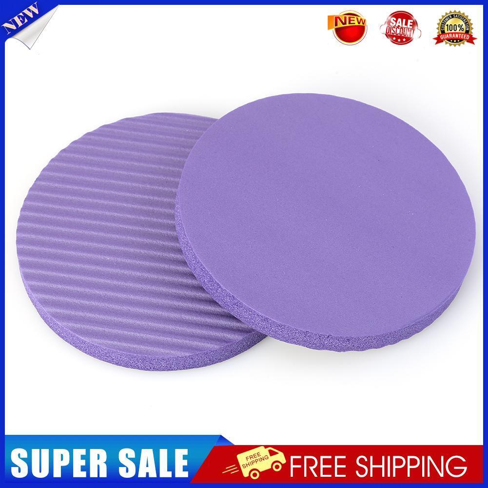 2x Plank Workout Round Knee Pad Fitness Push-up Yoga Rebound Mat (Purple)