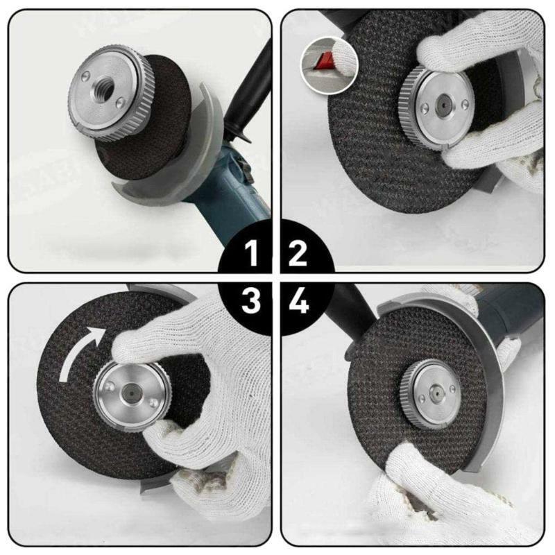 2pcs M14 Thread Angle Grinder Accessories Inner Outer Flange Nut Replacement