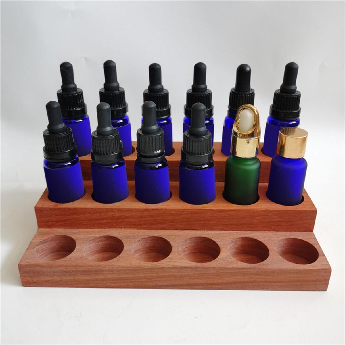 Oils Storage Rack Display Holder 18 Slots Shelf for Presentation