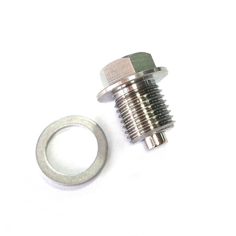 CNC Stainless Steel M14x1.5 mm Frame Magnetic Oil Drain Plug Screw Bolt Washer
