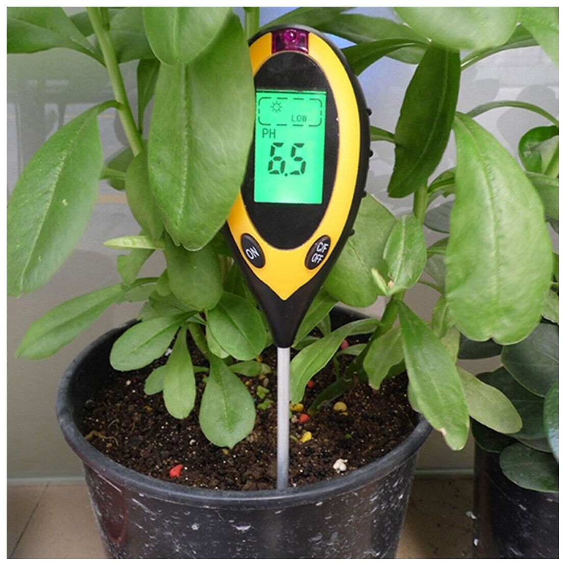 4 in 1 Soil Tester LCD Display Soil Moisture Test Meter for Gardening Farming