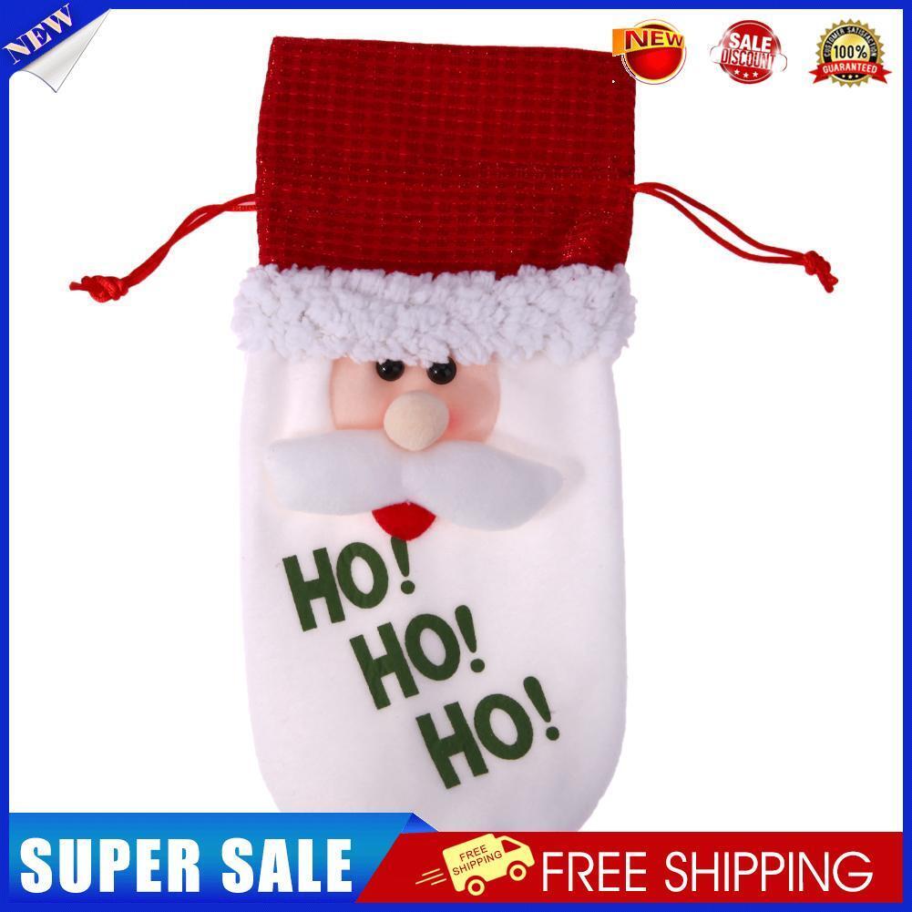 Wine Bottle Cover Bags Home Decoration Party Christmas Decor(Santa Claus)