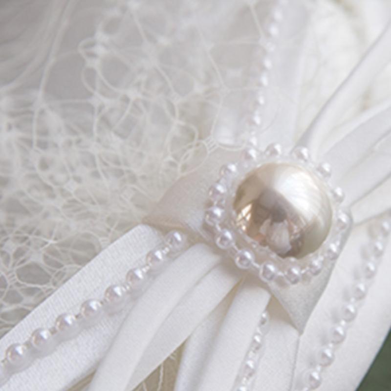 Mini Elegant Veil Fascinator Hats with Bow Short Lace Fit for Women and Girls