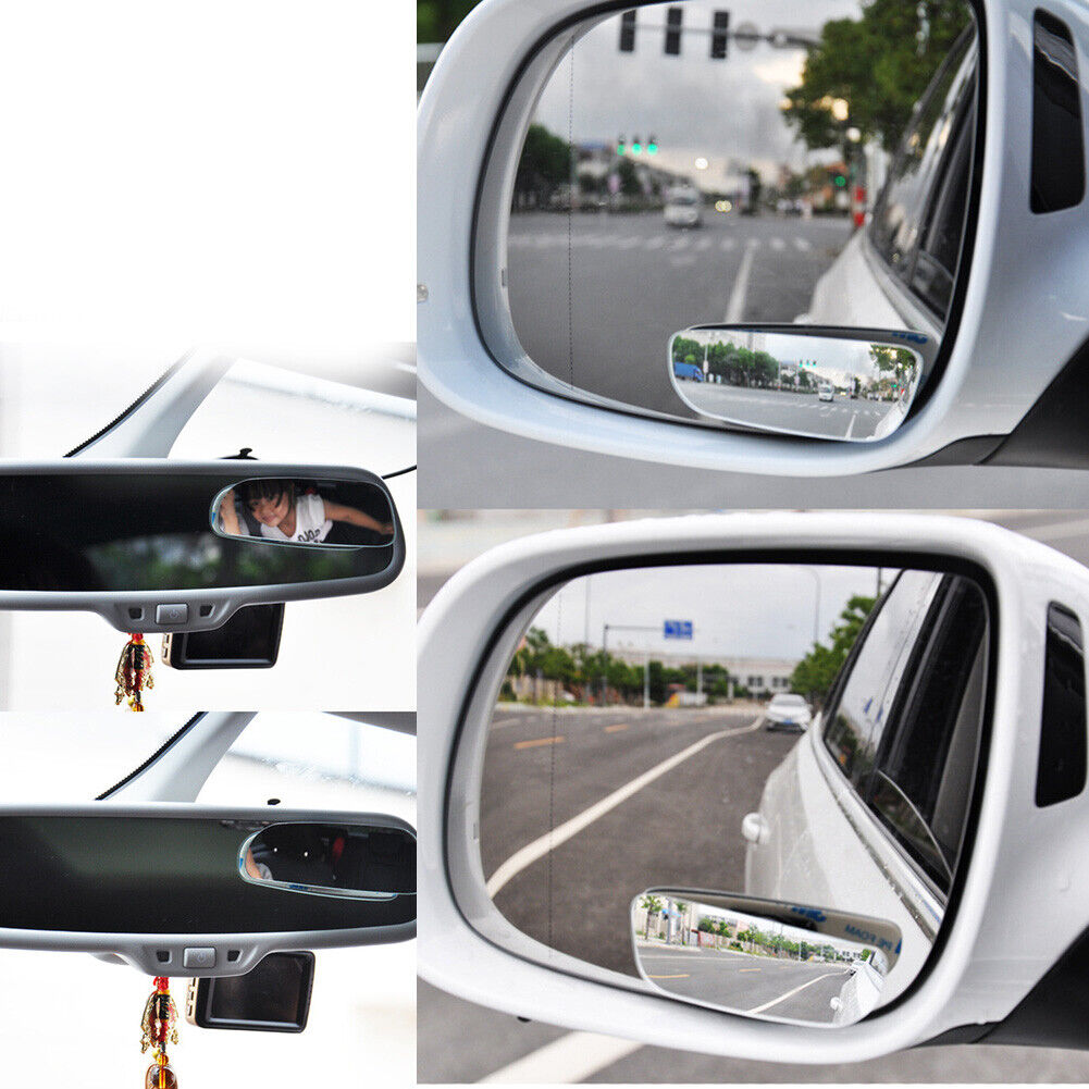 2pcs Auto Side 360 Wide Angle Convex Mirror Car Vehicle Blind Spot Rearview