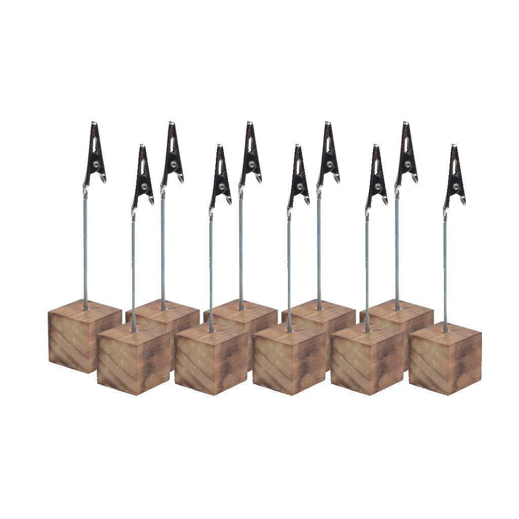 10 Pieces Nordic  Wooden Picture  Display Clip for Party