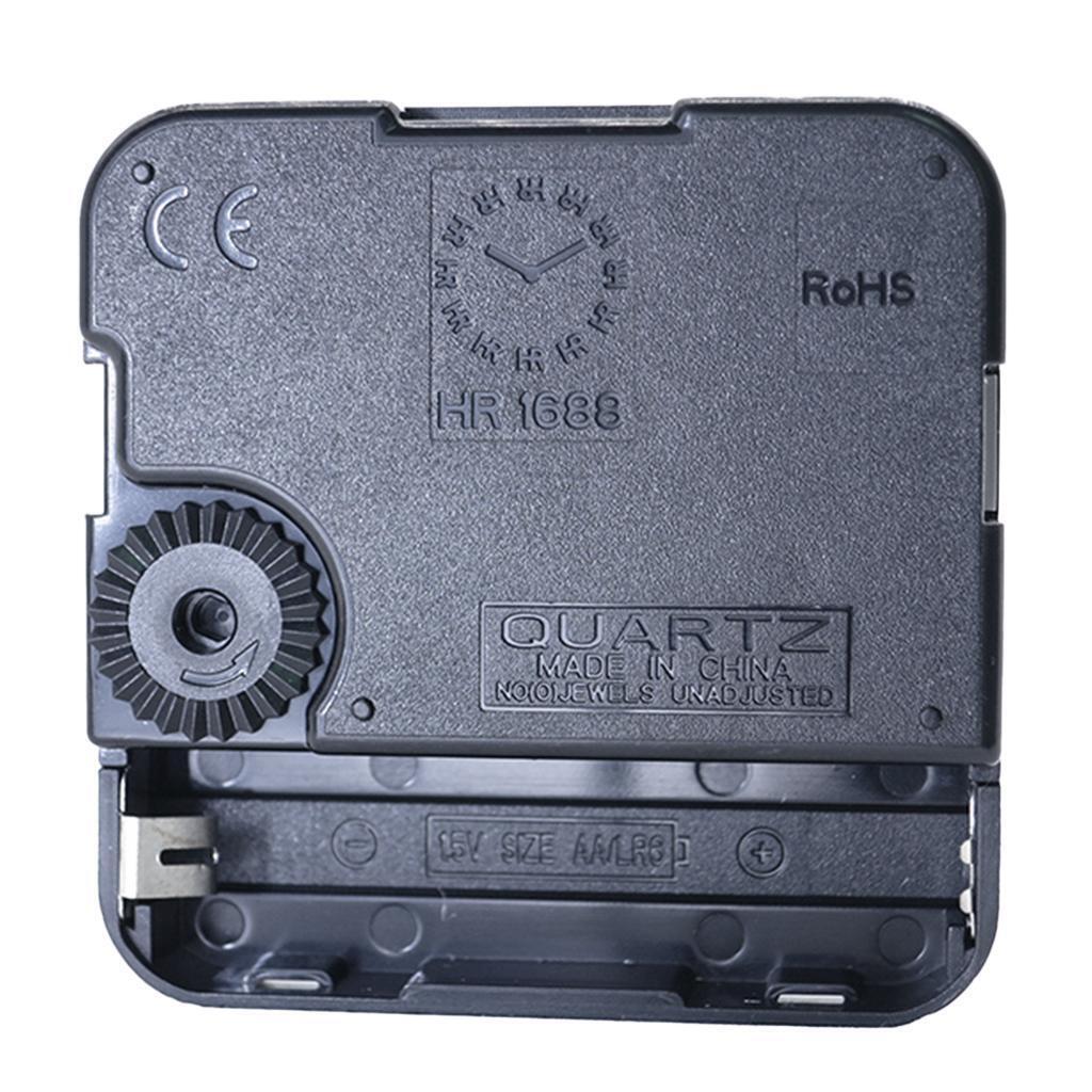 Black Quartz DIY  Clock Movement Mechanism Repair Accessories Kit