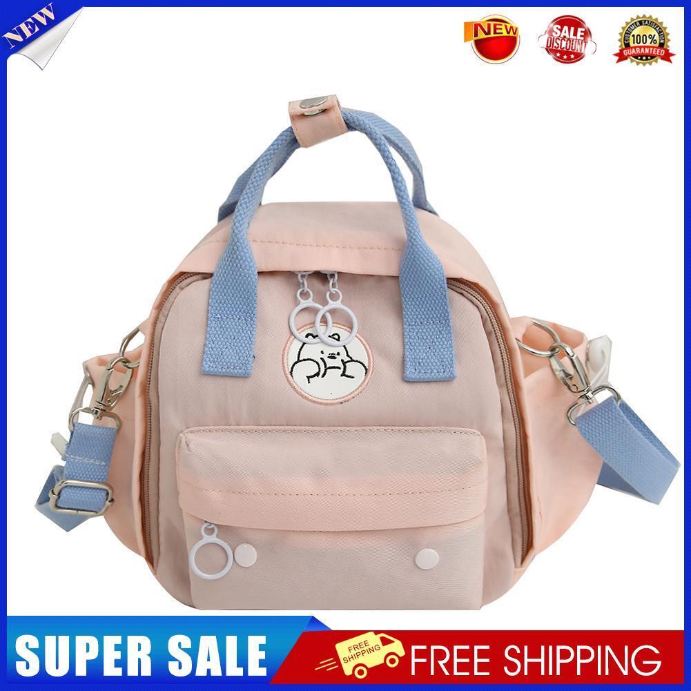 Animal Pattern Waterproof Backpacks Women Shoulder Crossbody Bags (Pink)