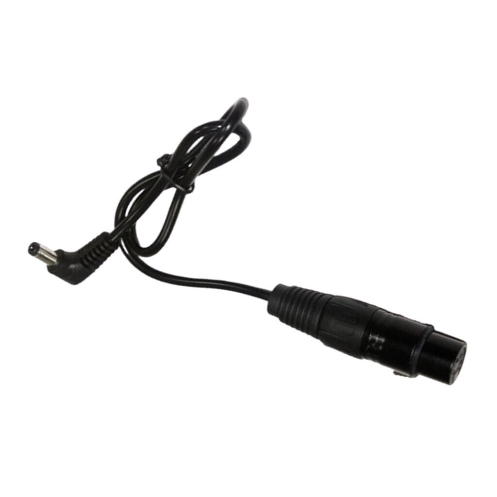 90 Degree Right Angle DC to 4pin XLR Adapter Power Cable Cord for