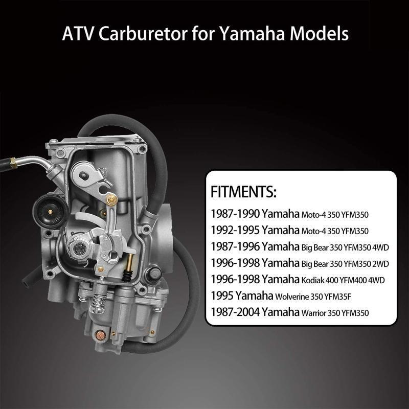 Carburetor Carb for ATV Yamahe 1987-1990 & 1992-1995 Moto-4 350 YFM350