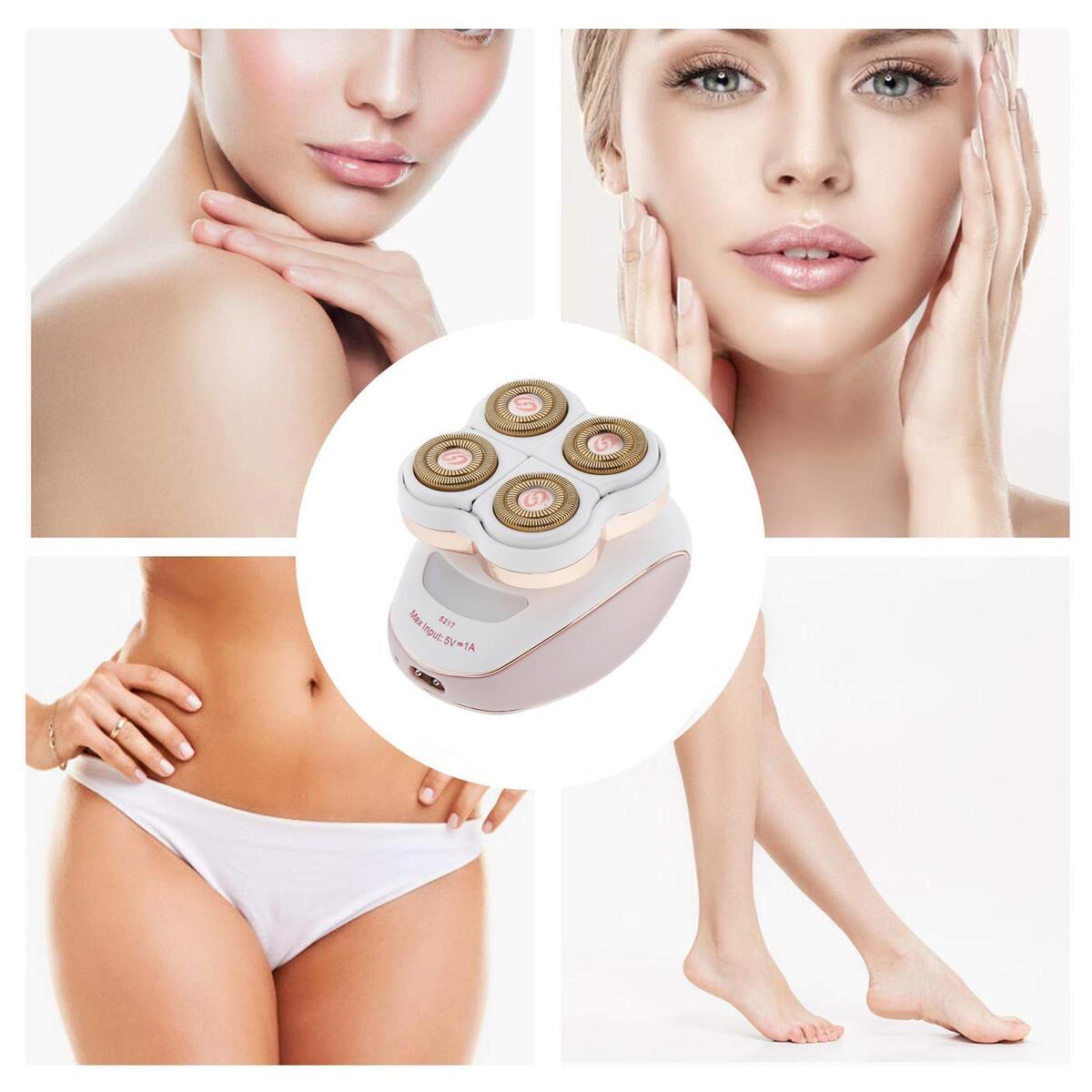 Waterproof Electric Shaver Painless Hair Removal for Women Arm Leg Bikini Shaver
