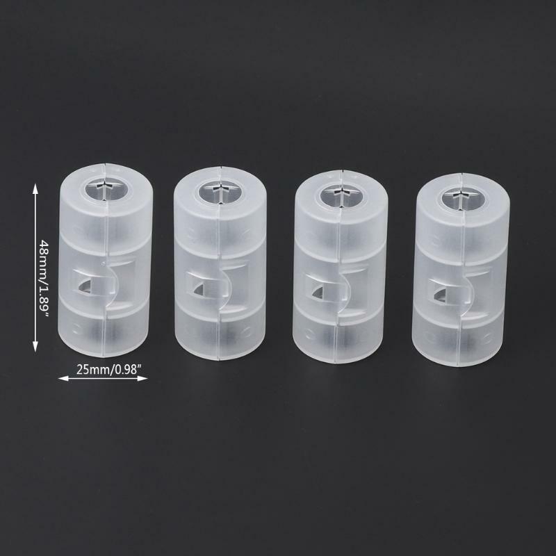 Translucent AA To C Size Cell Battery Converter Adaptor Holder Case Shell Cover