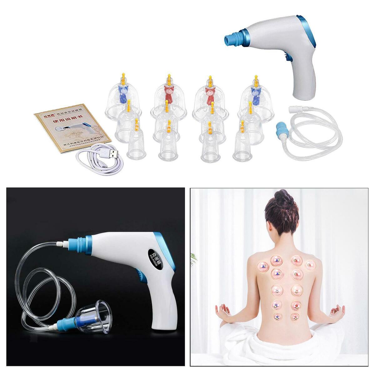 Wet/Dry Electric Cupping Kit Cupping   for Back Massage  Healthy