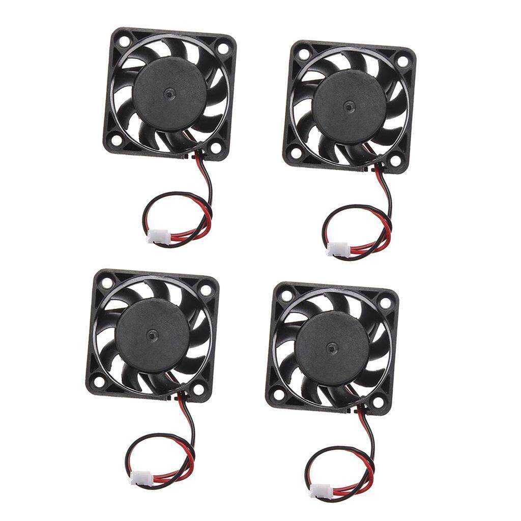 4x DC Plastic Desktop Cooling Fan Radiator Cooler 40mm Grill For Desktop