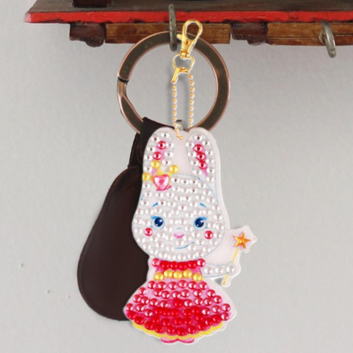 Keychain Double Sided Easter Egg Mosaic Making Ornaments