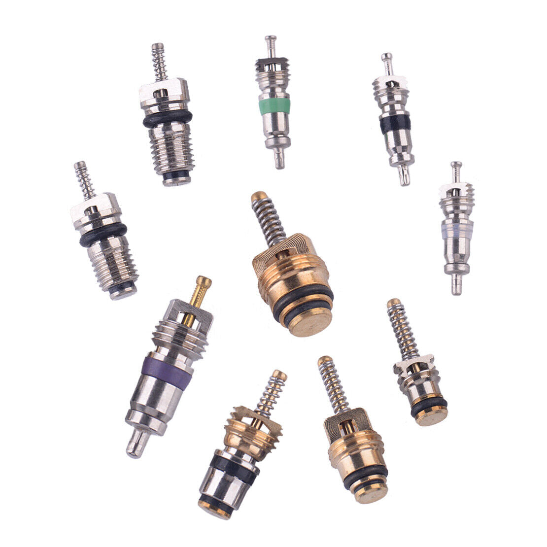 134Pc Protable AC Valve Core For R134A Air Conditioning Assortment Set