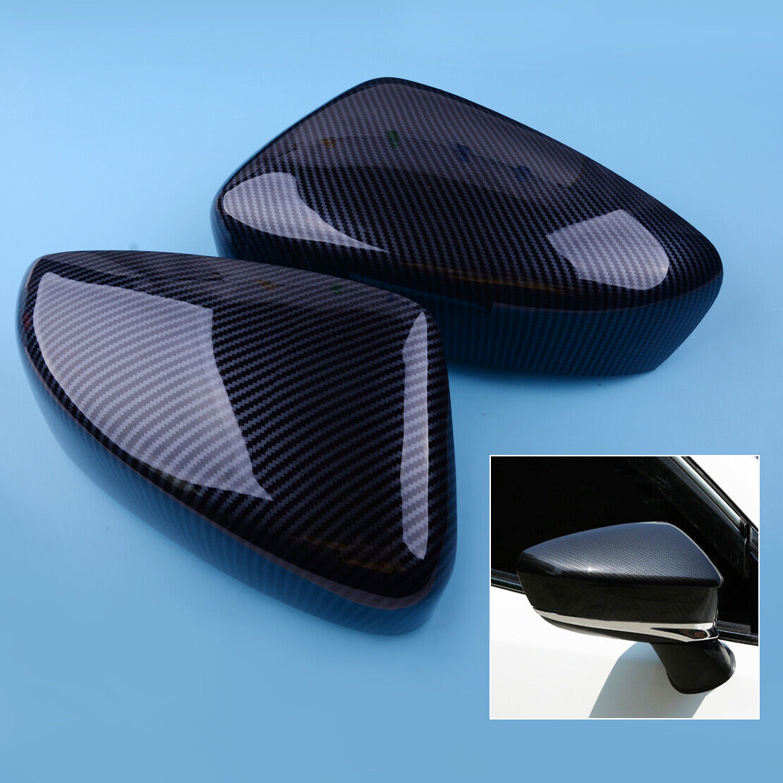 2x Door Side Wing Mirror Cover Cap fit for Mazda 6 Atenza 2014-2018