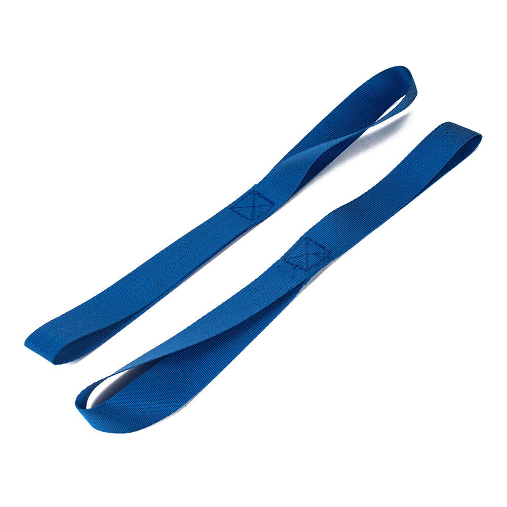 8pcs 13x1 inch Soft Loop Tie-Down Strap for Securing ATV Motorcycle (Blue)