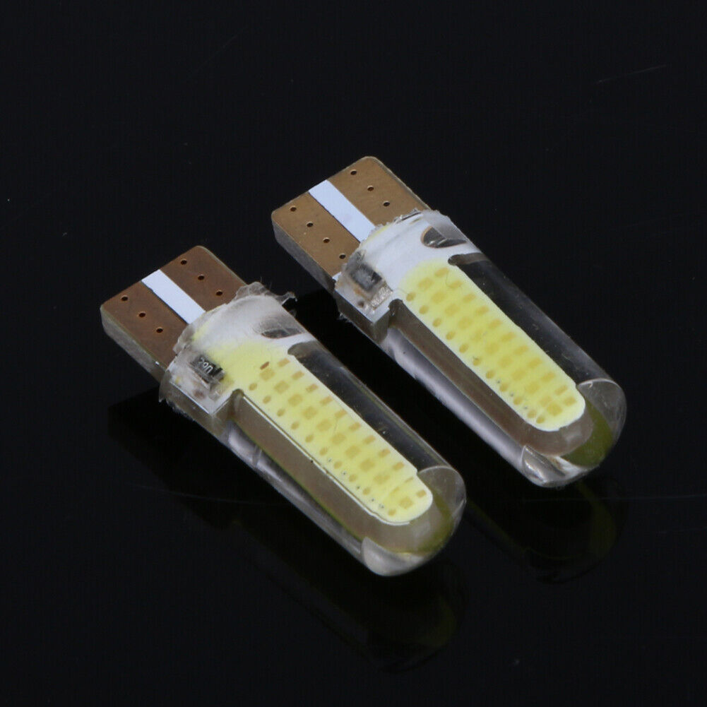 4 X W5W 168 T10 3W Shows Wide Light Silicone License Plate Reading Lamp