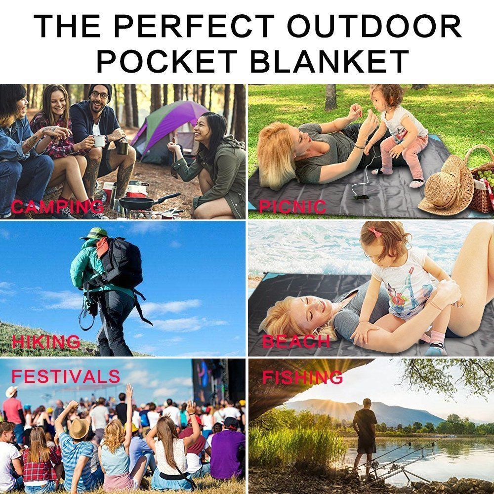 Large Garden Outdoor Travel Camping Mat Beach Mat Rug Picnic Blanket Anti Sand