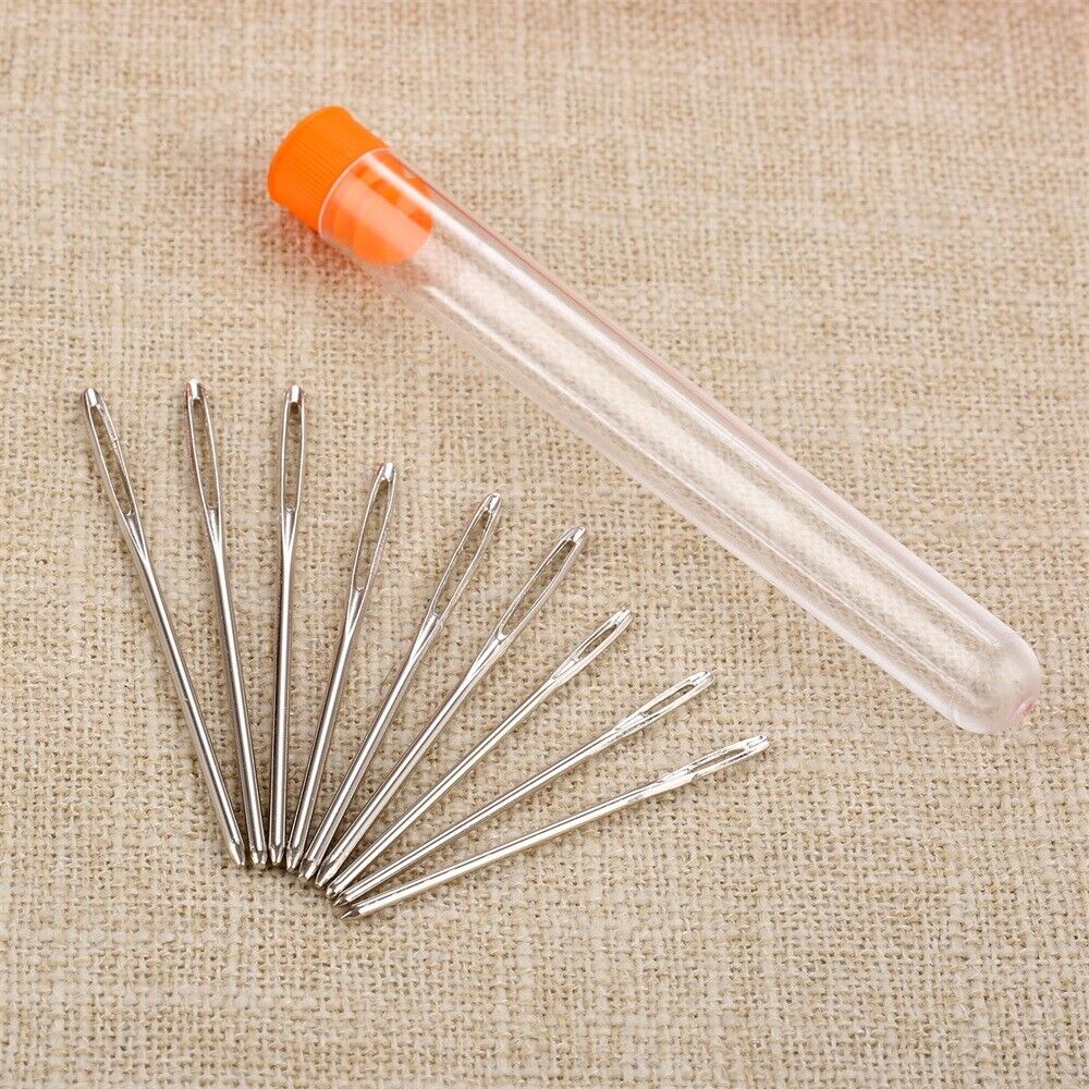 9pcs/Set Large Eye Leather Sewing Needles Embroidery Tapestry Hand Sewing Tool