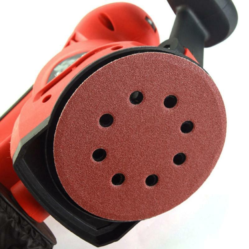 100pcs 125mm Round Shape Sanding Discs Hook Loop Sanding Paper Buffing Sheet