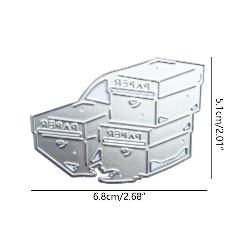 Paper File Storage Box Metal Cutting Dies Embossing Stencil DIY Album Template