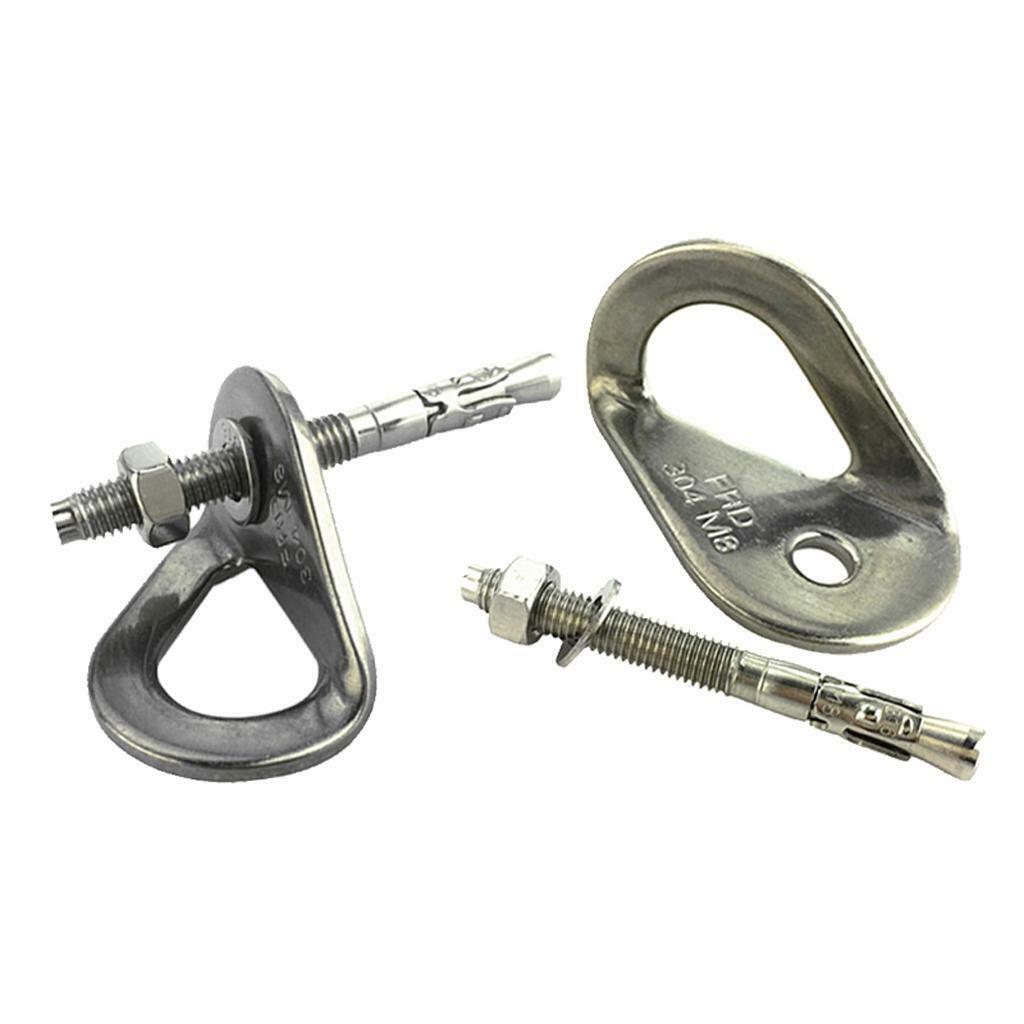 4pcs 8mm Rock Climbing Bolt Stainless Steel  Bolt Hangers Set 35 KN