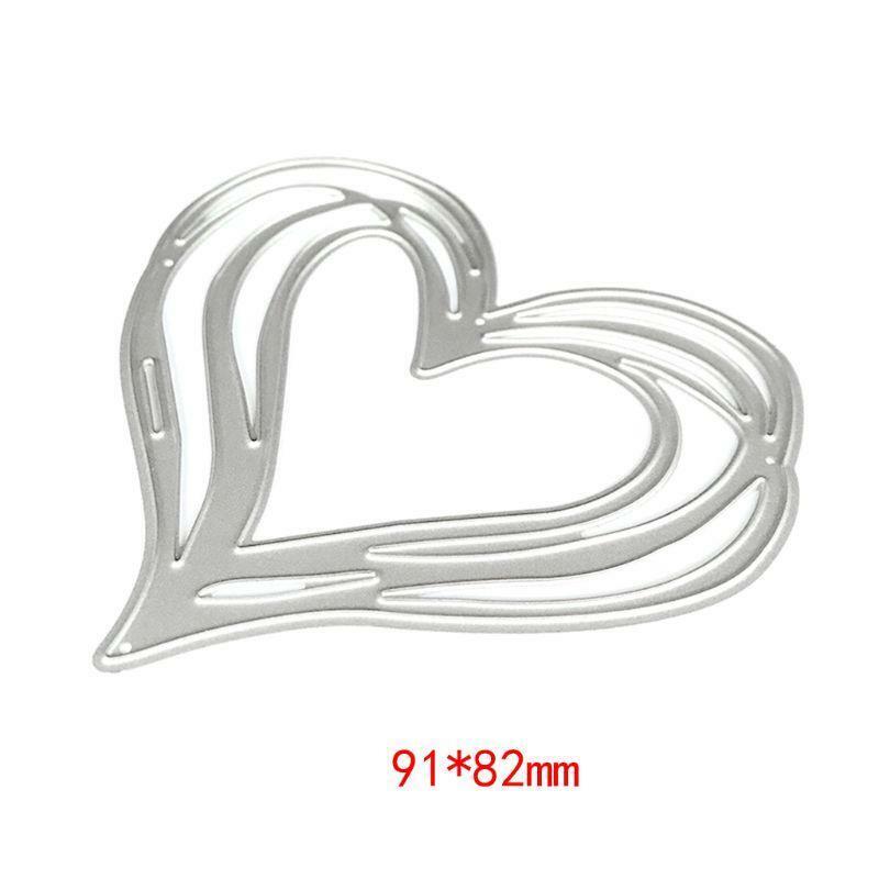 Heart Metal Cutting Dies Stencil DIY Scrapbooking Album Stamp Paper Card Emboss