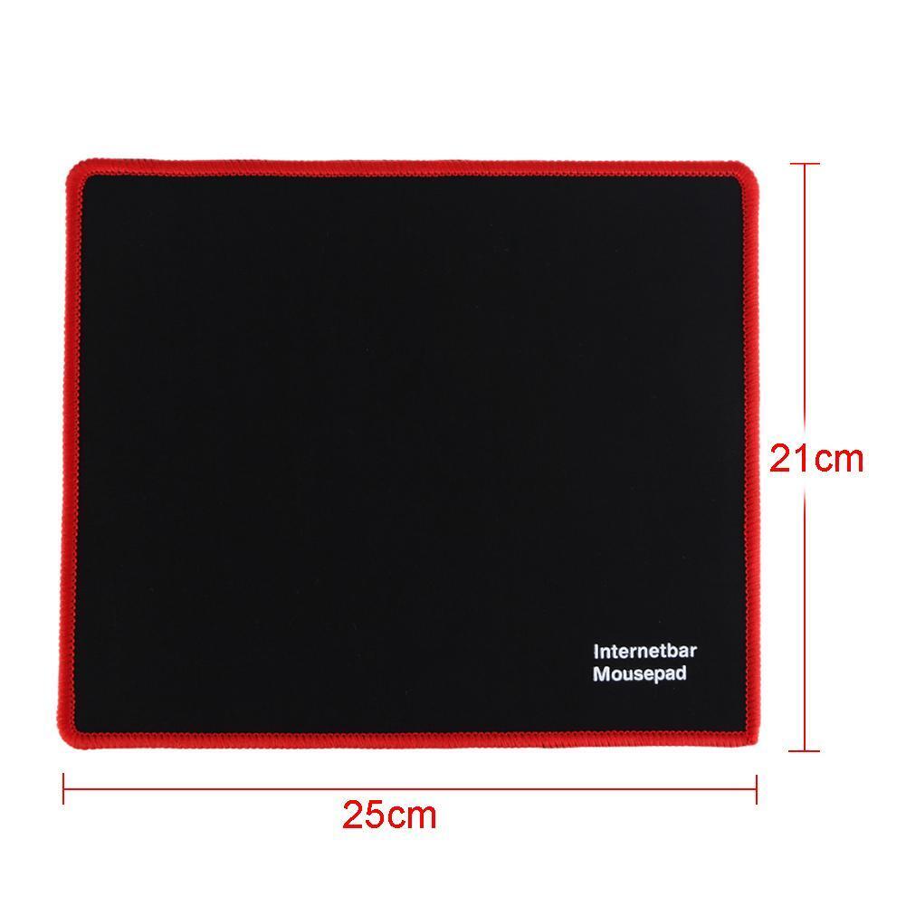 Gaming Mouse Pad 25x21cm Lock Edge Rubber Speed Mouse Mat for PC Laptop