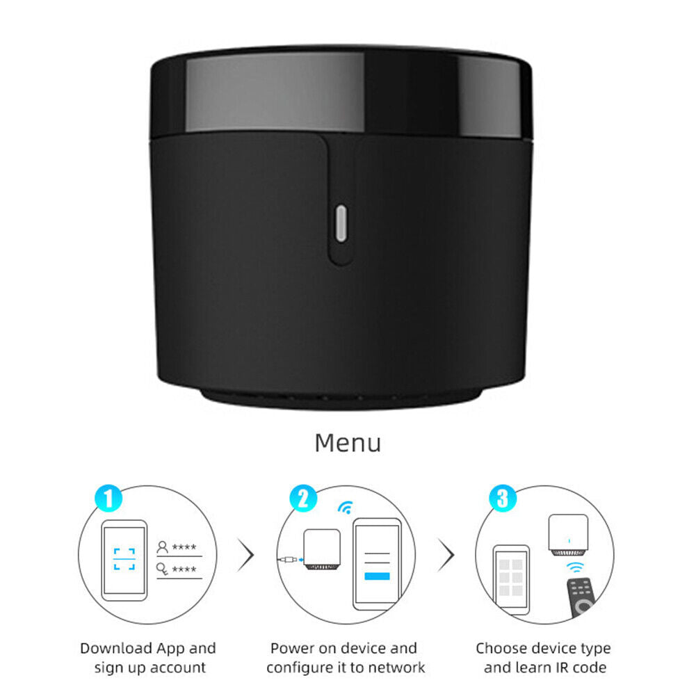 Broadlink RM4 Mini WiFi IR Smart Remote Controller Work with Alexa Google