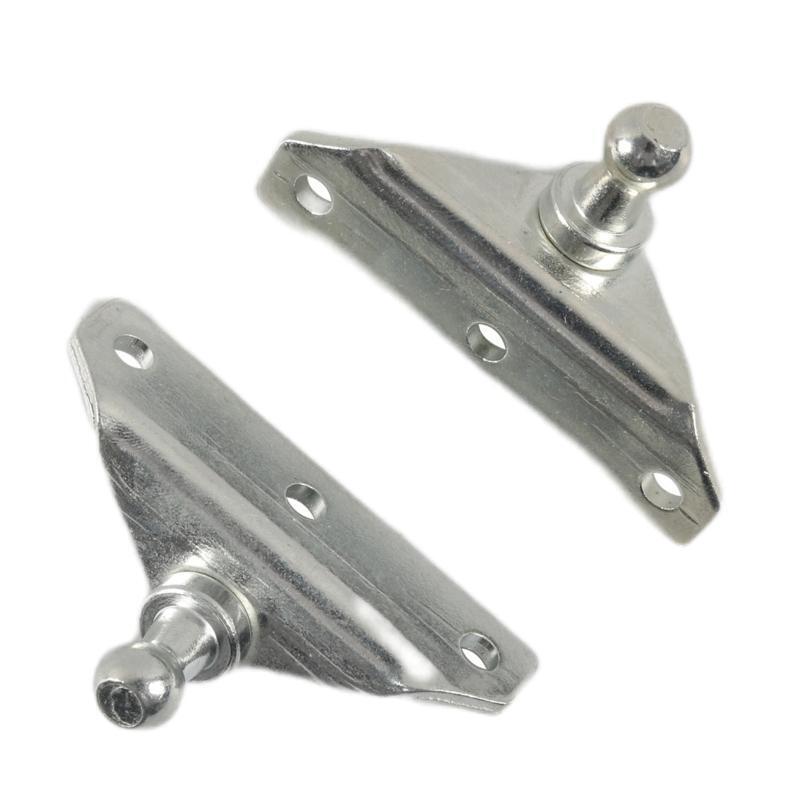 2pcs Ball Stud Brackets 10mm Fits Gas Prop Strut Spring Lift Coated Steel 10MM