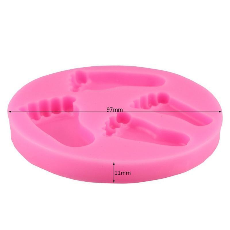 Chocolate Mould Baby Feet Shape Silicone Material Perfect Gift for Baking Lovers
