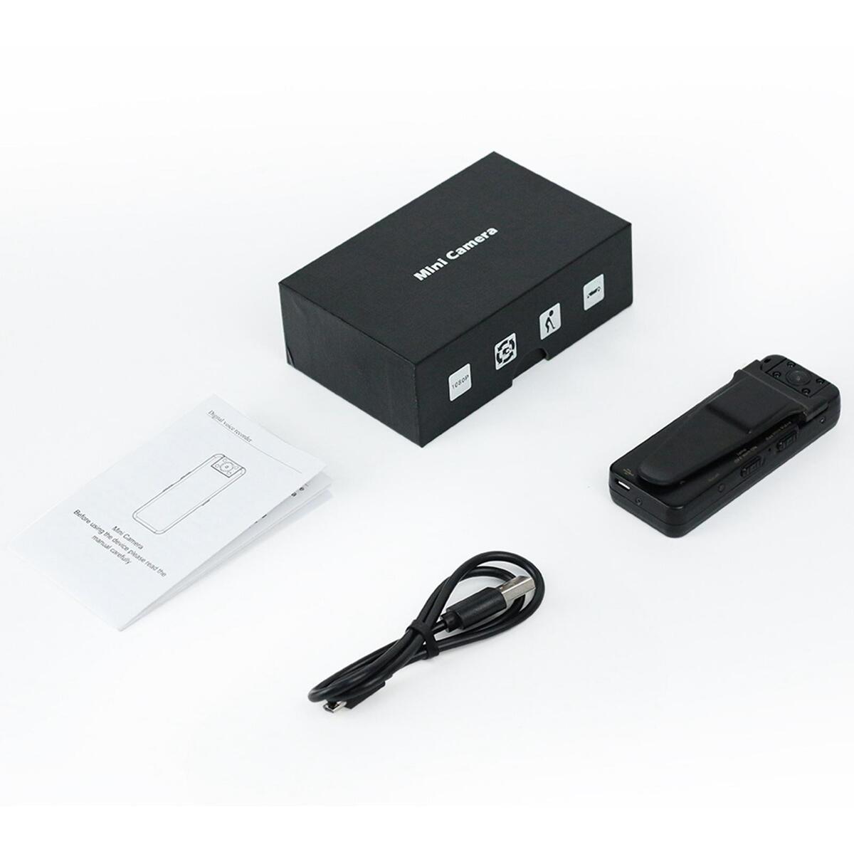 milageto Mini Portable Spy Body Camera HD Wearable Video Recorder Security