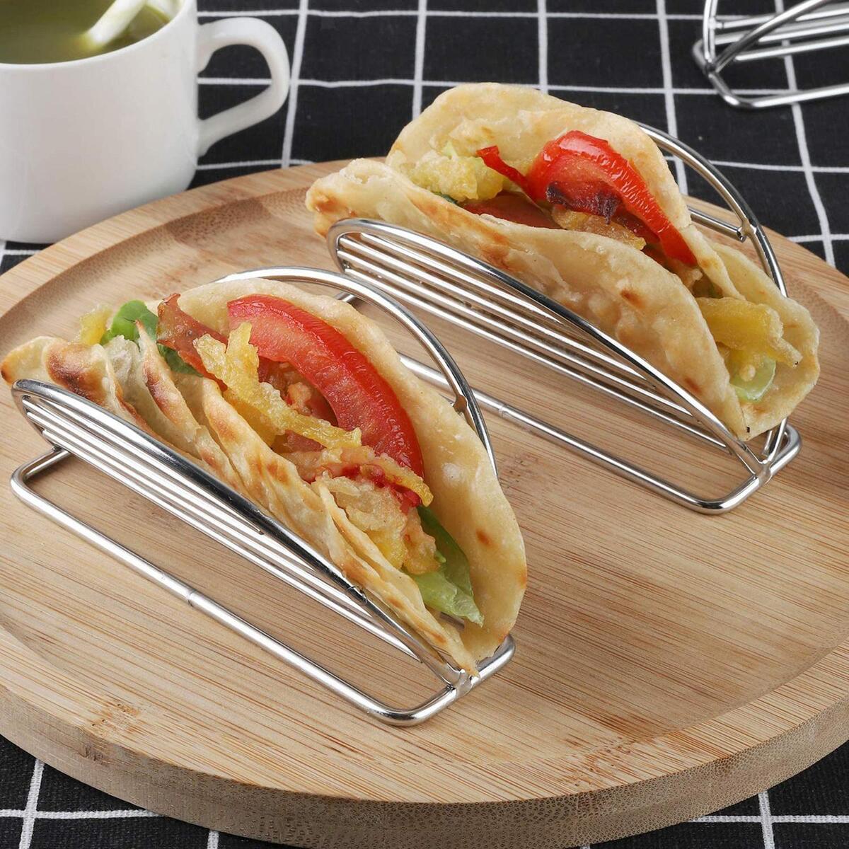Taco Holder Burritos Plates Baking Tools Bakeware for Restaurant Party Home