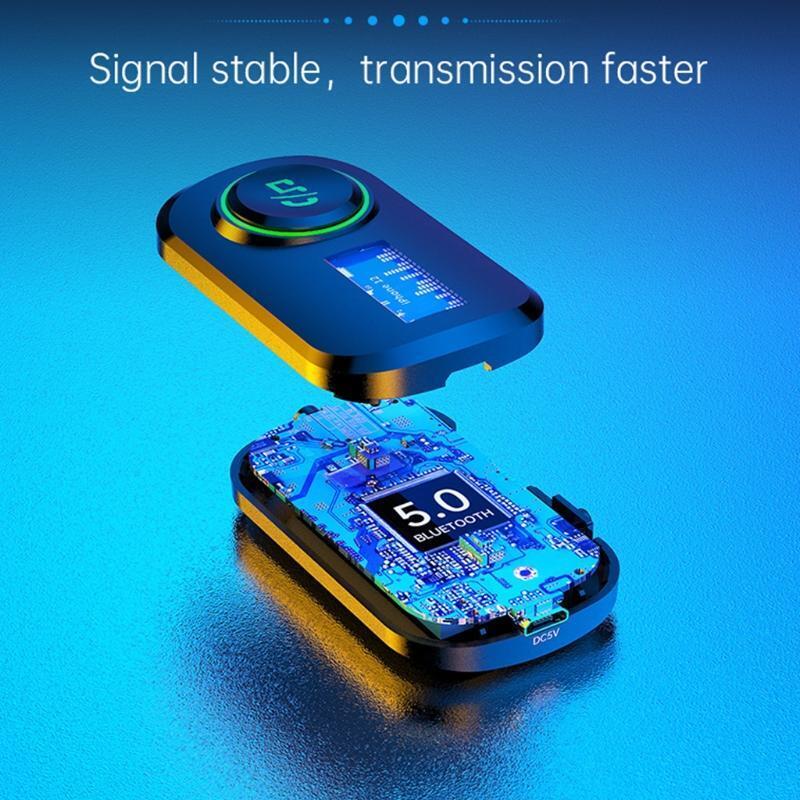 1Piece Wireless Bluetooth-compatible Transmitter Headphones Automantic Connect