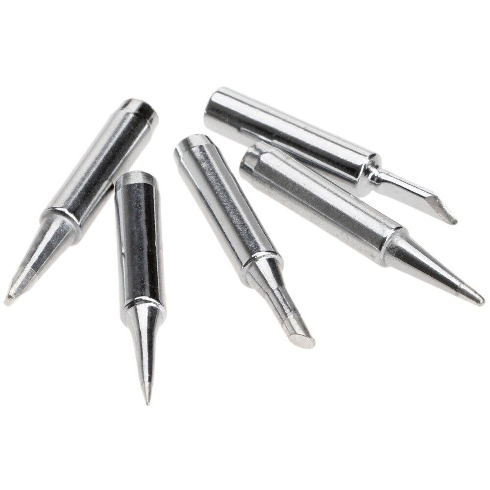 High Quality 5PCS Tip Solder Soldering Iron Rework Station Tool For Hakko 900M-T