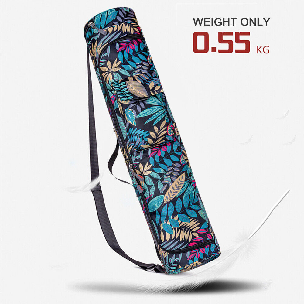 Printed Yoga Mat Bag Pilates Fitness Sports Exercise Pad Carry Backpack (5)