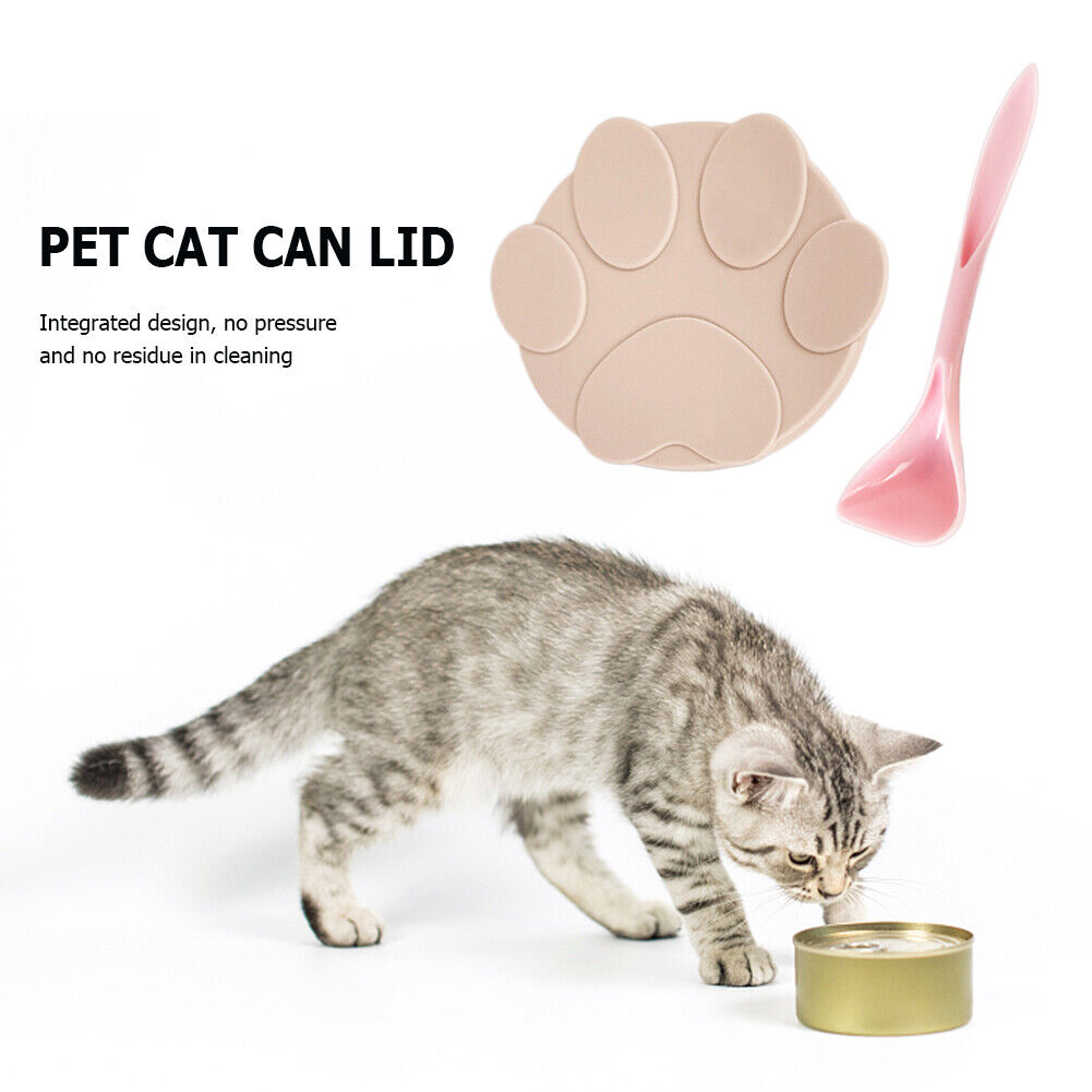 Pet Food Can Cover Silicone Dog Cat Food Storage Fresh Lid Seal Cap (Pink)