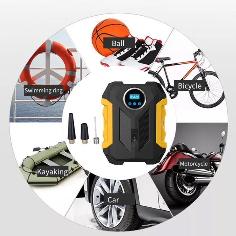 Digital Display Pressure Tire Inflator Car Electric Pump Portable Air Compressor