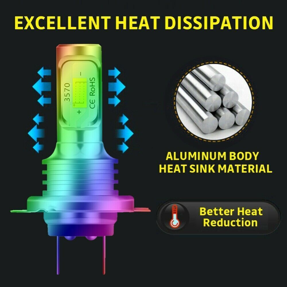 Driving Bulb Car Bulbs Beam Fog Light Auto Accessories H7 LED Headlight