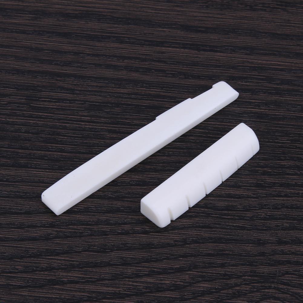 5 Pairs Buffalo Bone Guitar Bridge Nut Saddle for 6 String Classical Guitar