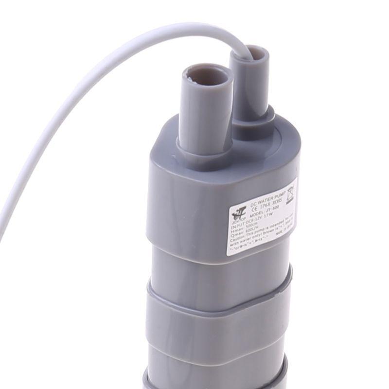 12V 1.2A DC Micro Submersible Motor Water Pump 12L/Min  600L/H 5M 5.5x2.1 Female