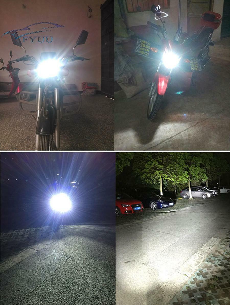 8 Sides 360° H4 DC 12V 80W 6000K LED Motorcycle Motor Scooter Headlight Blub