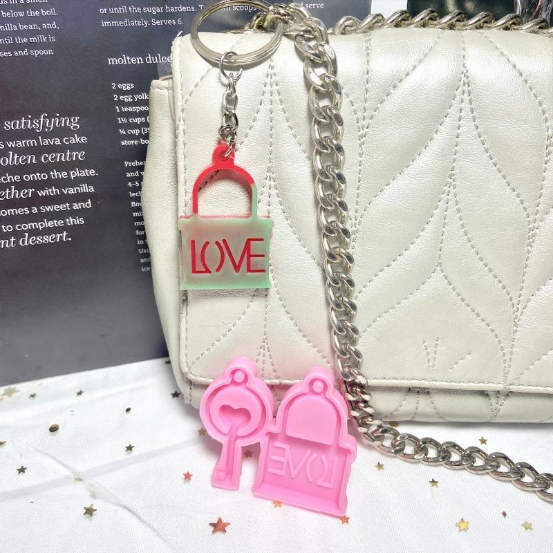 Key Lock Shapes Silicone Mold Jewelry Making Mould Necklace Epoxy Pendant