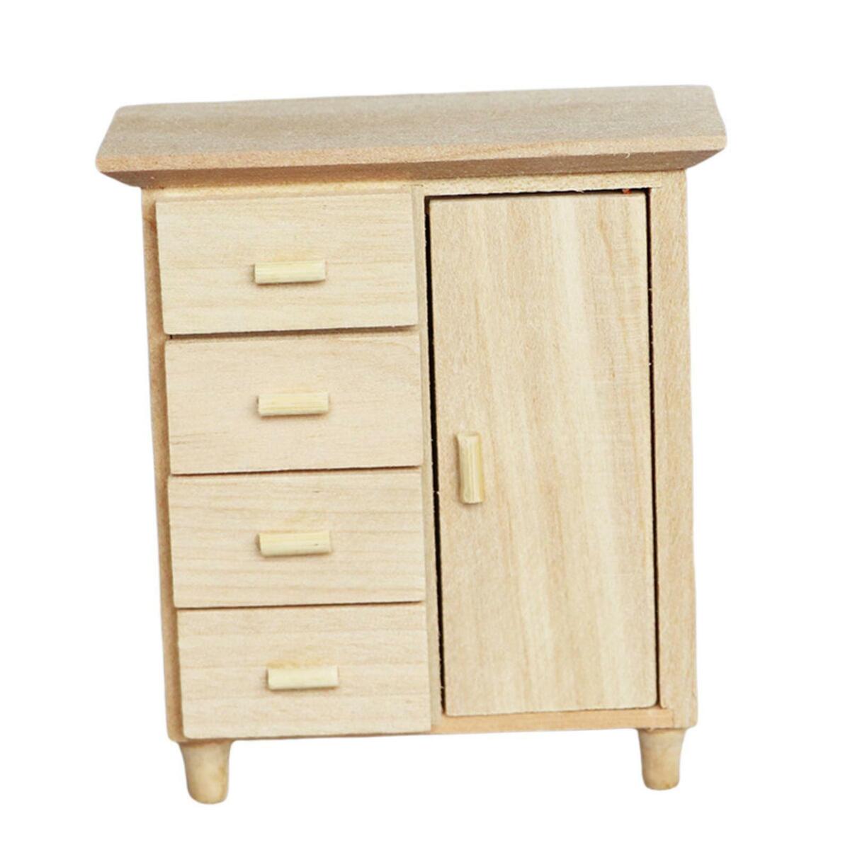 2  1:12 Scale Wardrobe and Cabinet  Bedroom Furniture Ornaments