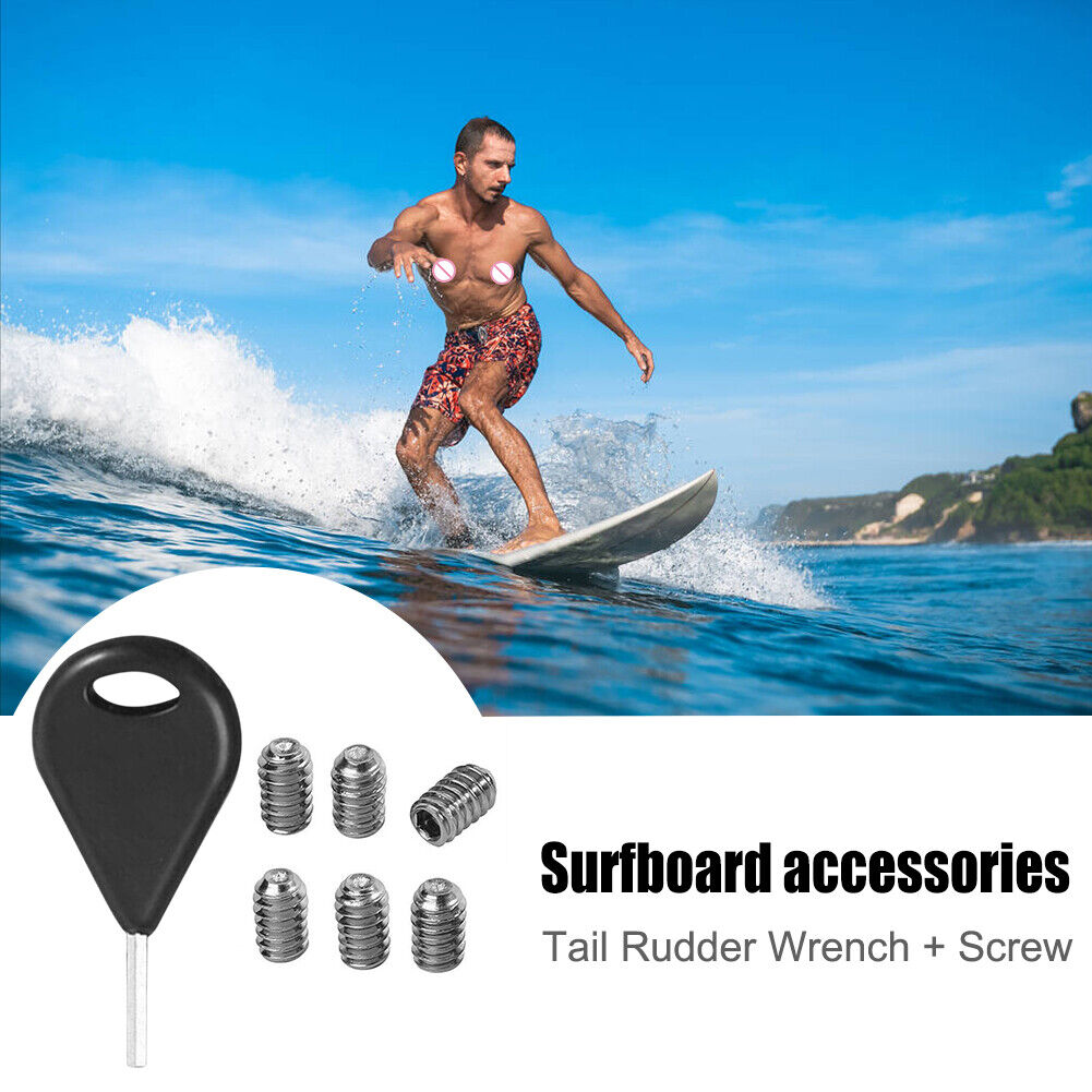 Steel Fin Key Tail Rudder Wrench Fin Screw for FCS Longboard Surf Board