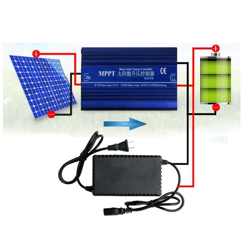 MPPT Boost Solar Charge Controller 600W High-efficiency Charging 24/36/48/60/72V