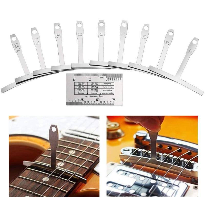 Guitar Luthier Tools Understring Radius Gauge String Action Ruler Gauge 32 Blade